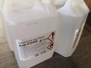 JSDH Bystřice připravuje roztok ANTI-COVID k distribuci 