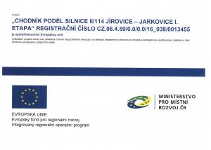 Chodník podél silnice II/114 Jírovice - Jarkovice  1